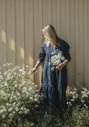 Addison Flounce Linen Dress