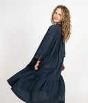 Addison Flounce Linen Dress