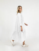 Addison Flounce Linen Dress