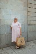 Merry Linen Pintuck Dress